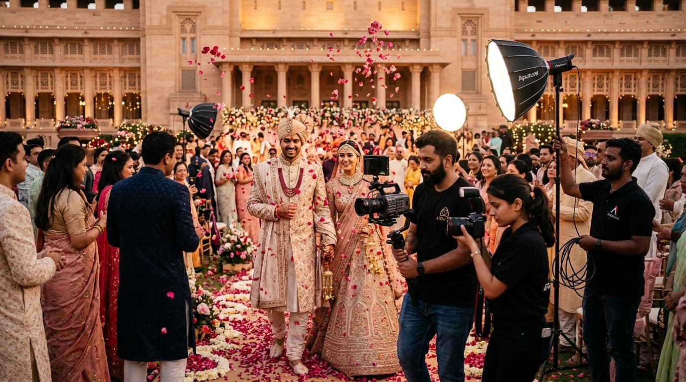 Indian Wedding Cinematographer and Candid Photographer with Cinema Cameras